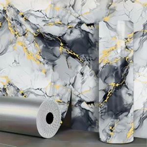 40CM Size Wall Tiles in Roll Washable Marble Self Adhesive Wallpaper for Wall Stickers for Home and Any Indoor Spaces Decoration