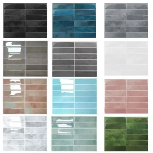 Waterproof Self Adhesive Tile Wall Stickers Oil-proof Moisture-proof Wall Decal Anti Fouling Heat-resistant Wallpaper